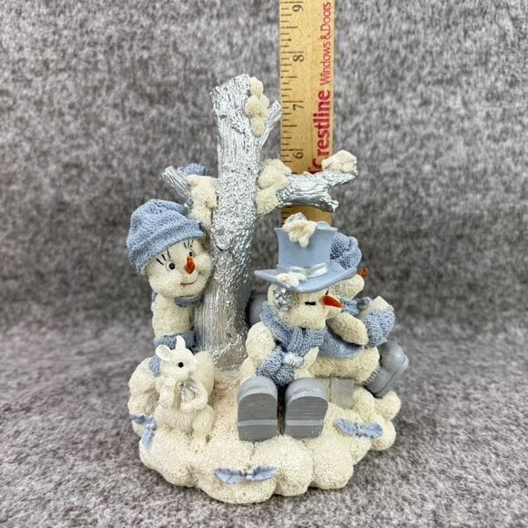 ✅Snow Buddies Around Tree Figurine 1998 7"×5.5"×4" Christmas Decor ✅MISSING BIRD - Picture 4 of 12